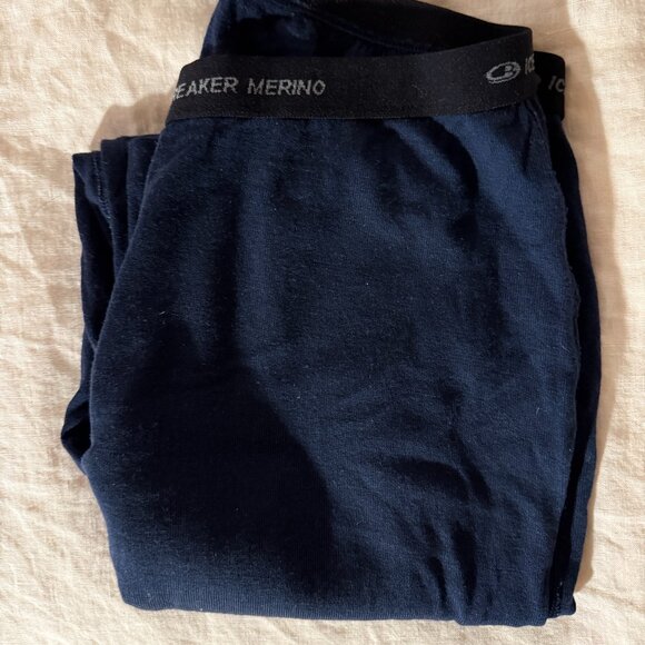 icebreaker navy m 260 legging atheleisure - Picture 1 of 3